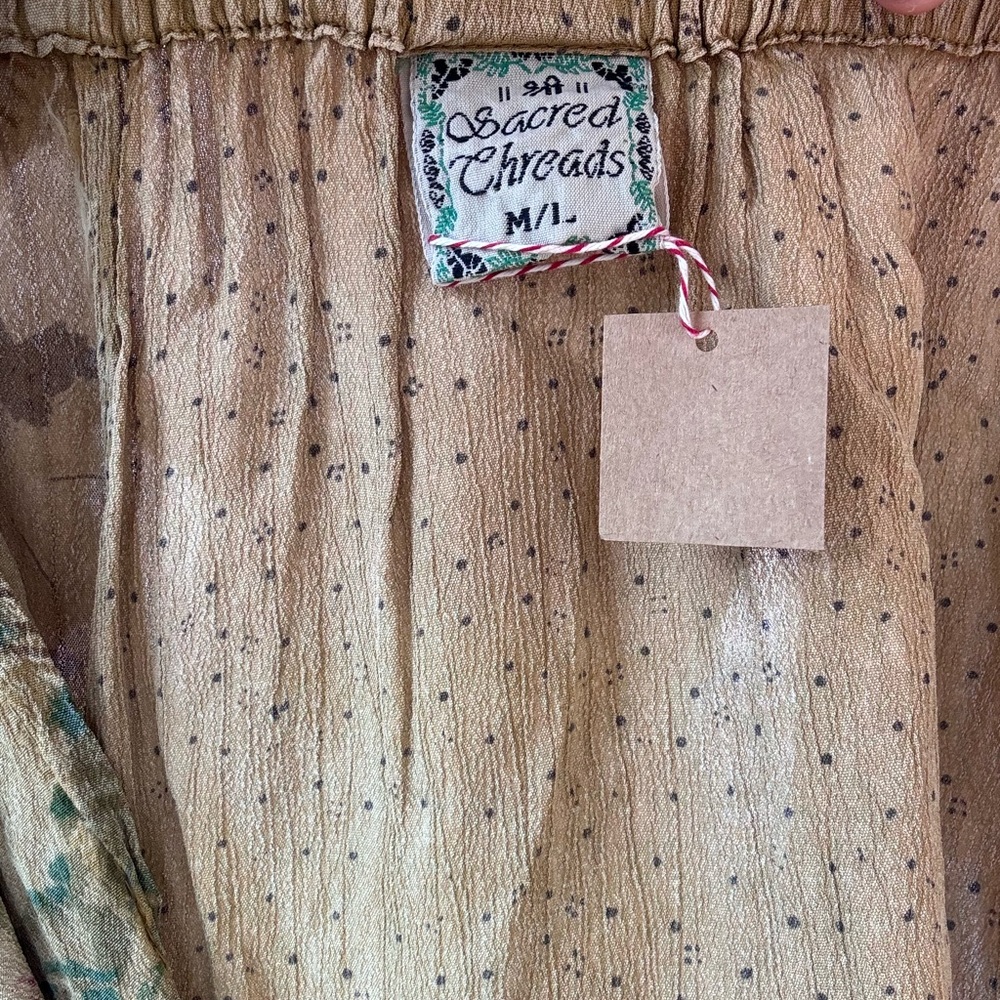 Sacred Threads Patchwork Printer Skirt - image 3